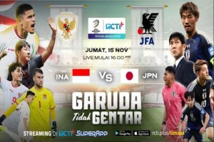 Link Live Streaming Indonesia vs Jepang 