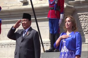 Prabowo Subianto bersama Presiden Peru