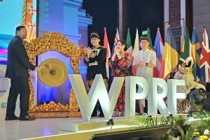 Konferensi World Public Relations Forum (WPRF) 2024 pada hari ke-2 di Nusa Dua, Bali pada Rabu (20/11). Foto: Nur Hana Putri Nabila/Katadata