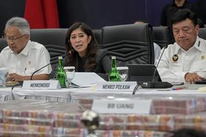 Konferensi pers pemberantasan judi daring