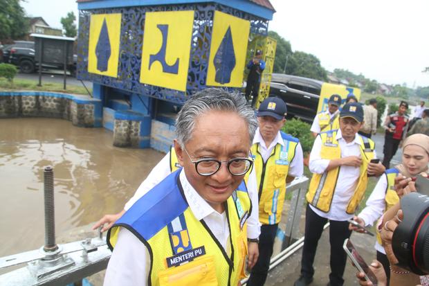 Menteri PU kunjungi saluran irigasi pertanian di Nganjuk