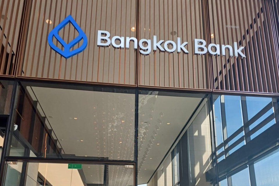 Salah satu kantor cabang Bangkok Bank di Bangkok, Thailand. 