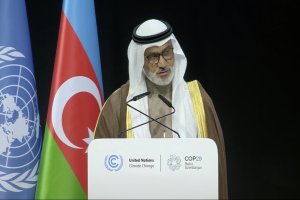 Sekretaris Umum OPEC Haitham Al-Ghais di Konferensi Tingkat Tinggi COP29