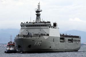 KRI Banjarmasin-592 tiba di Lanal Palu