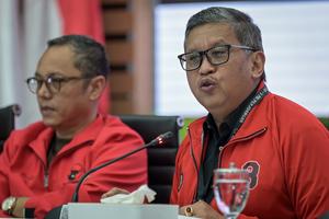 Konfrensi pers PDIP terkait Pilkada 2024