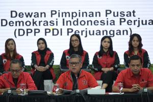 Konfrensi pers PDIP terkait Pilkada 2024