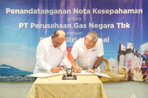 PT PGN Tbk dan Badan Gizi Nasional (BGN) melakukan kerja sama dalam rangka penyaluran gas bumi untuk mendukung program Makan Bergizi Gratis (MBG)