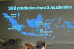 Peta rencana pembangunan Apple Developer Academy di Indonesia