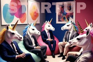 Ilustrasi startup unicorn