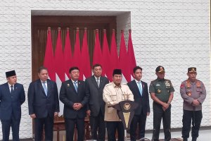 Presiden Prabowo Subianto sebelum bertolak ke Mesir