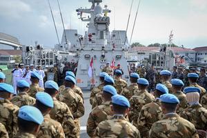 Satgas MTF TNI Konga XXVIII-P/UNIFIL menuju Lebanon