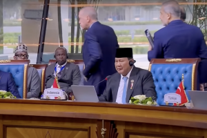 Presiden Prabowo saat Berpidato KTT D-8