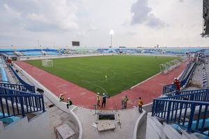Progres pembangunan Stadion Surajaya Lamongan
