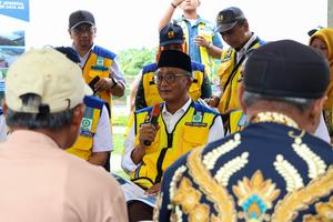 Menteri PU tinjau daerah irigasi Bissua di Gowa