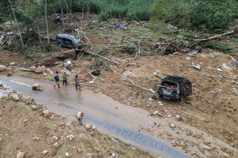 Dampak longsor di Kabupaten Pekalongan