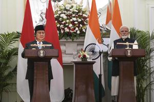 Pertemuan Presiden Prabowo - PM Modi