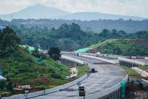 Progres pembangunan jalan tol IKN