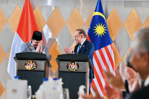 Presiden Prabowo Subianto dan Perdana Menteri Malaysia Anwar Ibrahim,
