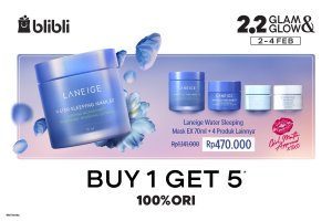 Blibli menggelar program belanja online tanggal kembar (double day) Blibli 2.2 Glam&Glow yang berlangsung 2-4 Februari 2025. 