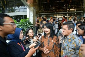 Wakil Menteri Pekerjaan Umum (PU) Diana Kusumastuti di Jakarta, Jumat (31/1). 