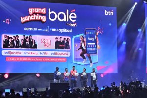 Peluncuran super aplikasi Bale by BTN, Minggu (9/2)