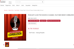 Kanal YouTube Deddy Corbuzier masuk e-katalog LKPP