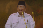 Prabowo berpidato di HUT Gerindra ke-17