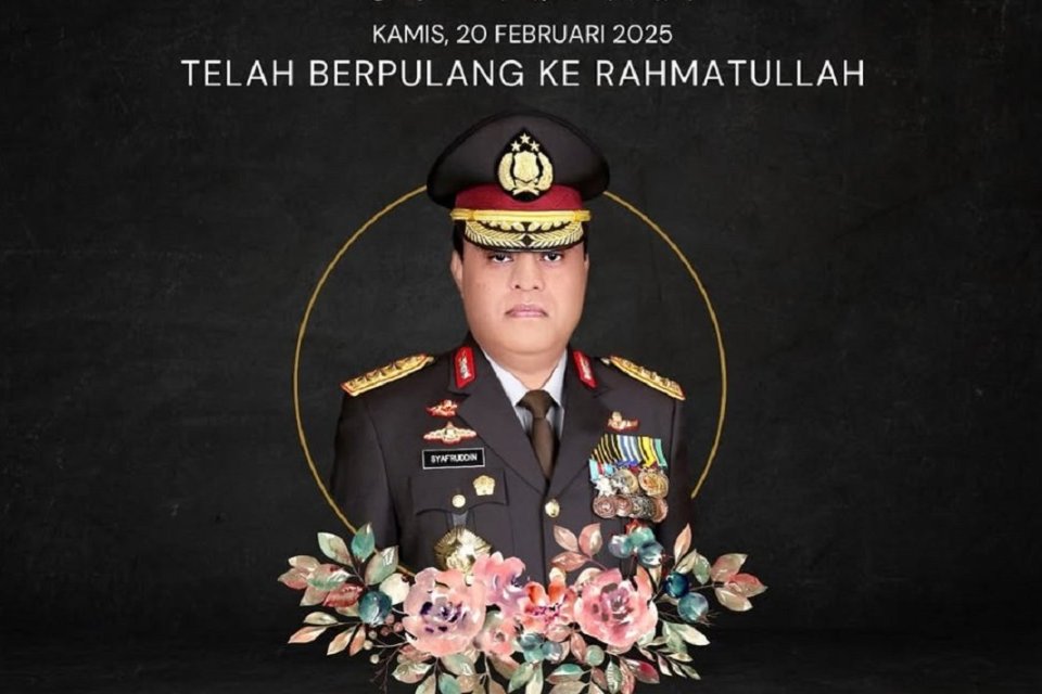 Komjen (Purn) Syafruddin meninggal dunia pada Kamis (20/2). Foto: Instagram/Divisi Humas Polri
