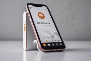 Ilustrasi HP Xiaomi dengan fitur AI DeepSeek