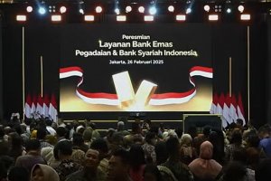 Peresmian Layanan Bank Emas pertama di Indonesia, Rabu (26/2)