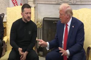 Debat Presiden AS Donald Trump dengan Presiden Ukraina Volodymyr Zelensky