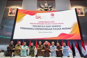 Konferensi Pers Dialog Bersama Pelaku Pasar Modal
