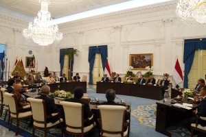Prabowo kumpulkan konglomerat di Istana.