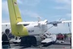 Tangkapan layar pesawat Airfast di runway Bandara I Gusti Ngurah Rai, di Denpasar, Sabtu (8/3/2025). 