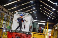 Persiapan lokomotif untuk angkutan lebaran