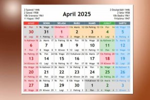 Kalender Jawa April 2025