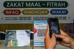 Pembayaran zakat fitrah di Bandung