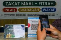 Pembayaran zakat fitrah di Bandung