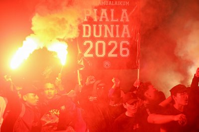 Dukungan Suporter Jelang Laga Indonesia vs Bahrain