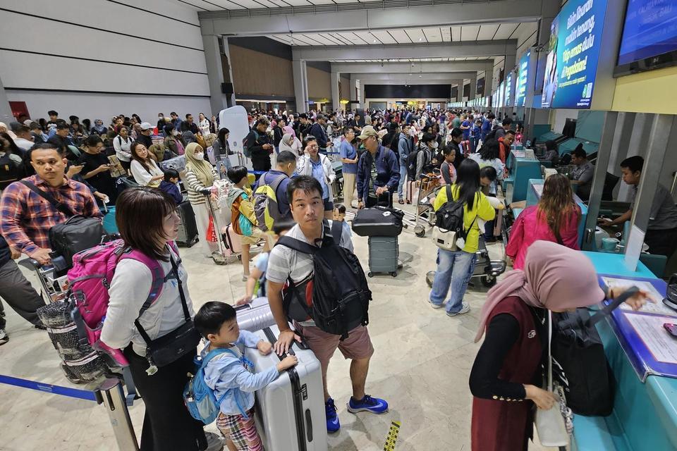 Puncak mudik Lebaran di Bandara Soekarno-Hatta