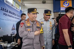 Kapolri tinjau lalu lintas Tol Cikampek