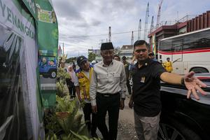 Menteri PU tinjau posko mudik Lebaran