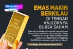 INFOGRAFIK: Emas Semakin Berkilau di Tengah Anjloknya Bursa Saham