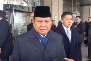 Presiden Prabowo Subianto di Hotel Marriott Ankara, Turki, Jumat (11/4).