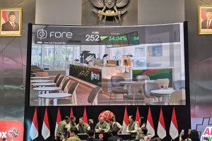 Pencatatan saham perdana PT Fore Kopi Indonesia Tbk (FORE), Senin (15/4)