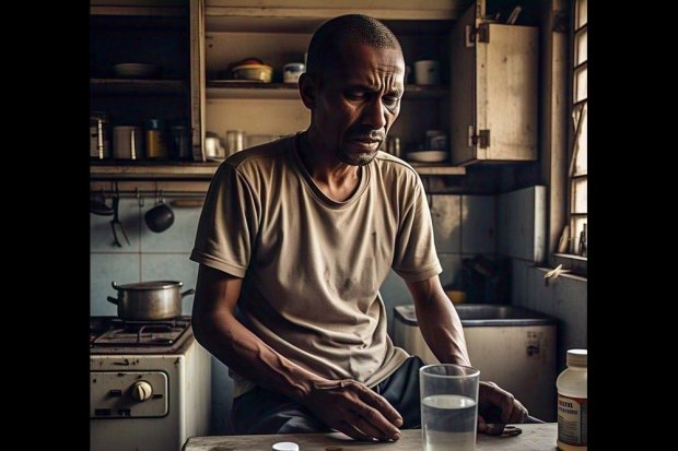 Ilustrasi penderita sakit maag. Mengonsumsi herbal alami sesuai jenis maag bisa bantu percepat pemulihan sakit maag.