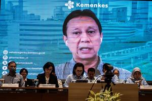 Konferensi pers Kementerian Kesehatan