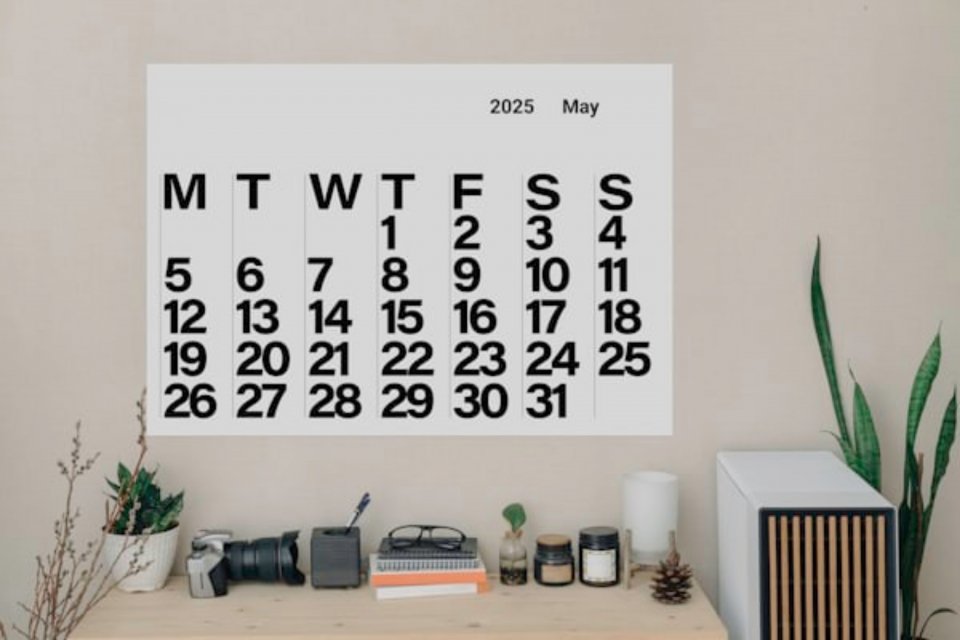 Kalender Mei 2025
