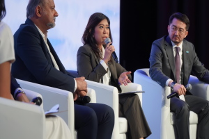Menteri Komdigi Meutya Hafiddalam forum teknologi global bertajuk ‘Machines Can See 2025’ di Dubai, Uni Emirat Arab