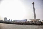 Prabowo Hadiri Hari Buruh di Monas